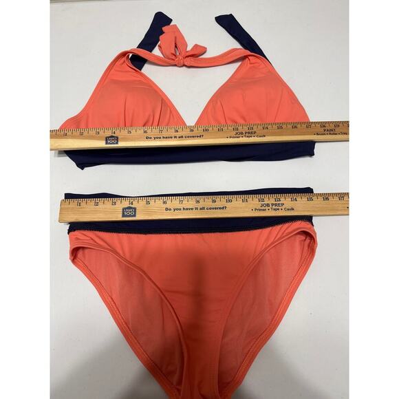 Tommy Bahama 2 - piece Swim Suit Size XL - Small Tall Orange Navy Blue - Picture 9 of 9